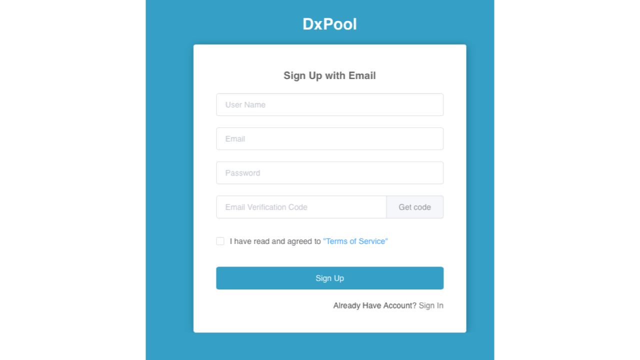 Email sign-up form