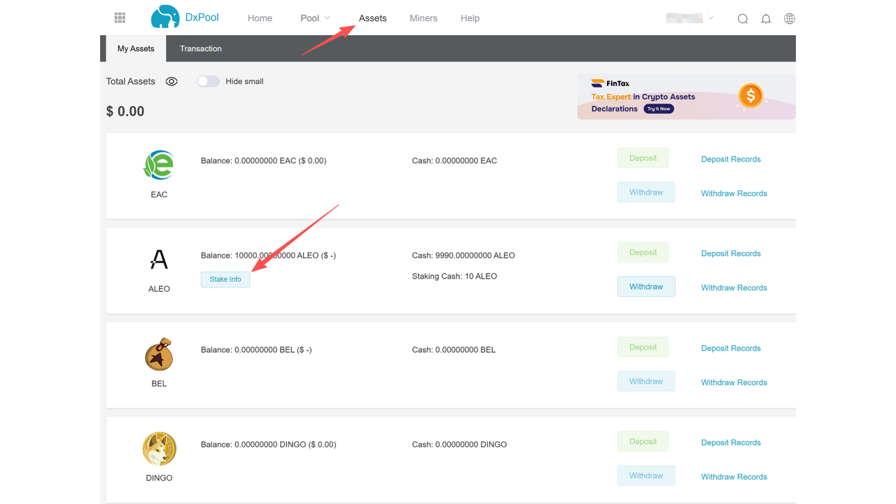 DxPool documentation screenshot